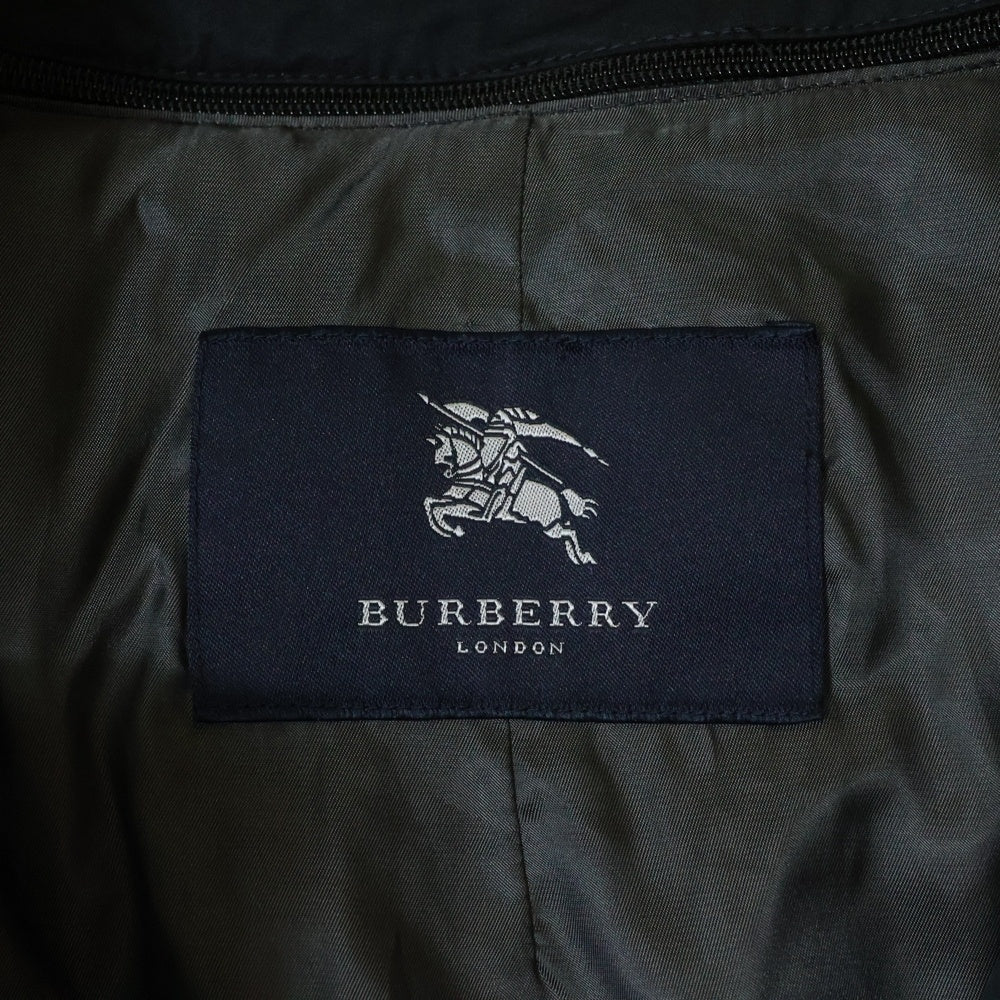 BURBERRY LONDON(バーバリーロンドン) ノバチェック ダウンライナー付き ステンカラーコート ブラック BEN22-522-09