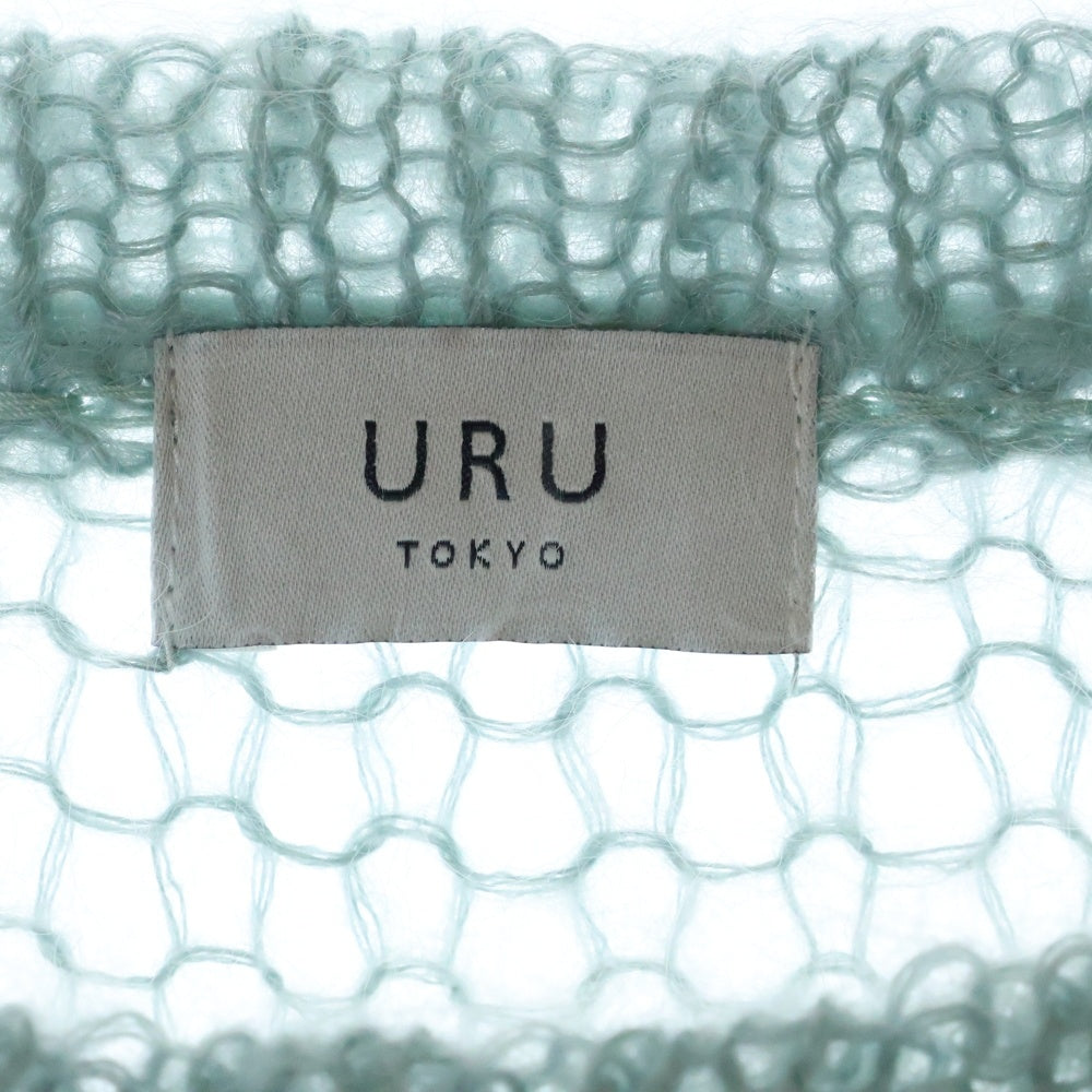 URU TOKYO(ウル トーキョー) ボーダー モヘヤ混ニットセーター 24FUK04