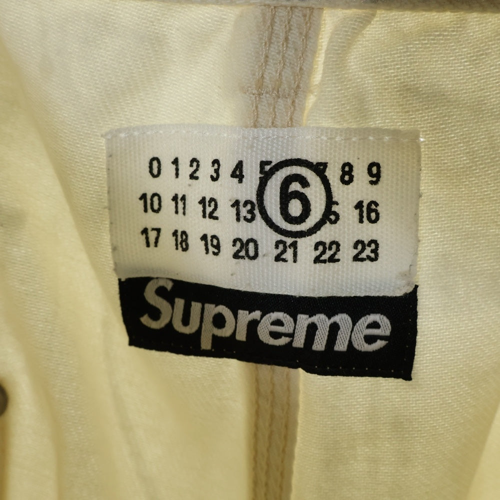SUPREME(シュプリーム) 24SS×MM6 Maison Margiela Foil Double Knee Painter Pant エムエムシックスメゾンマルジェラ フォイルダブルニーペインターパンツ ブラック