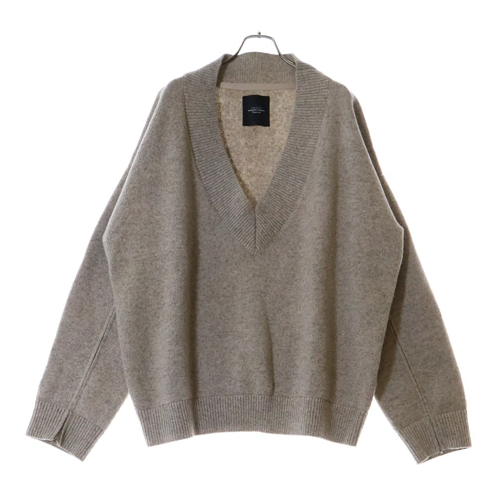 UNUSED(アンユーズド) 18AW US1497 7g v-neck knit LAMPO ZIPPER Vネック ジップ ニットセーター