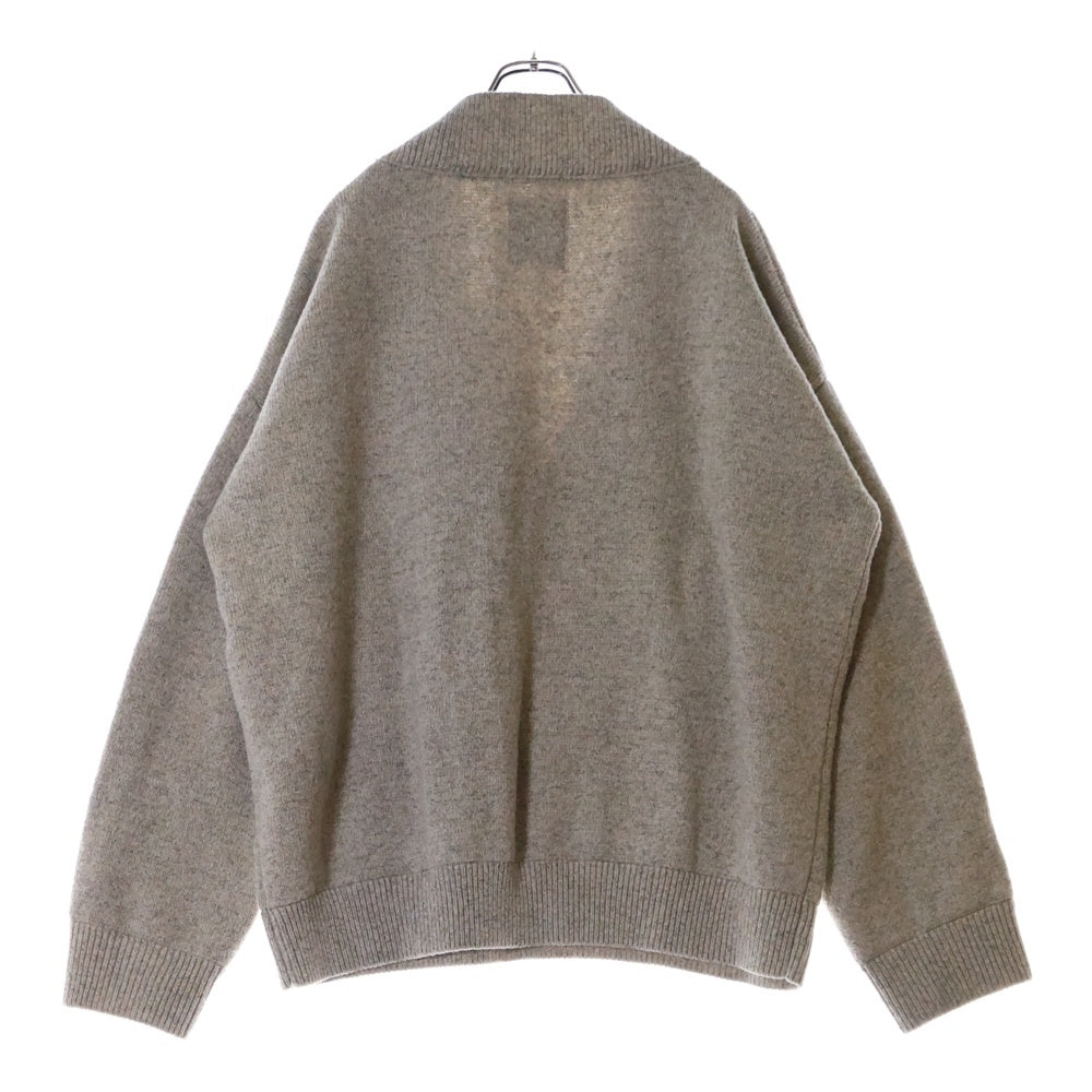 UNUSED(アンユーズド) 18AW US1497 7g v-neck knit LAMPO ZIPPER Vネック ジップ ニットセーター