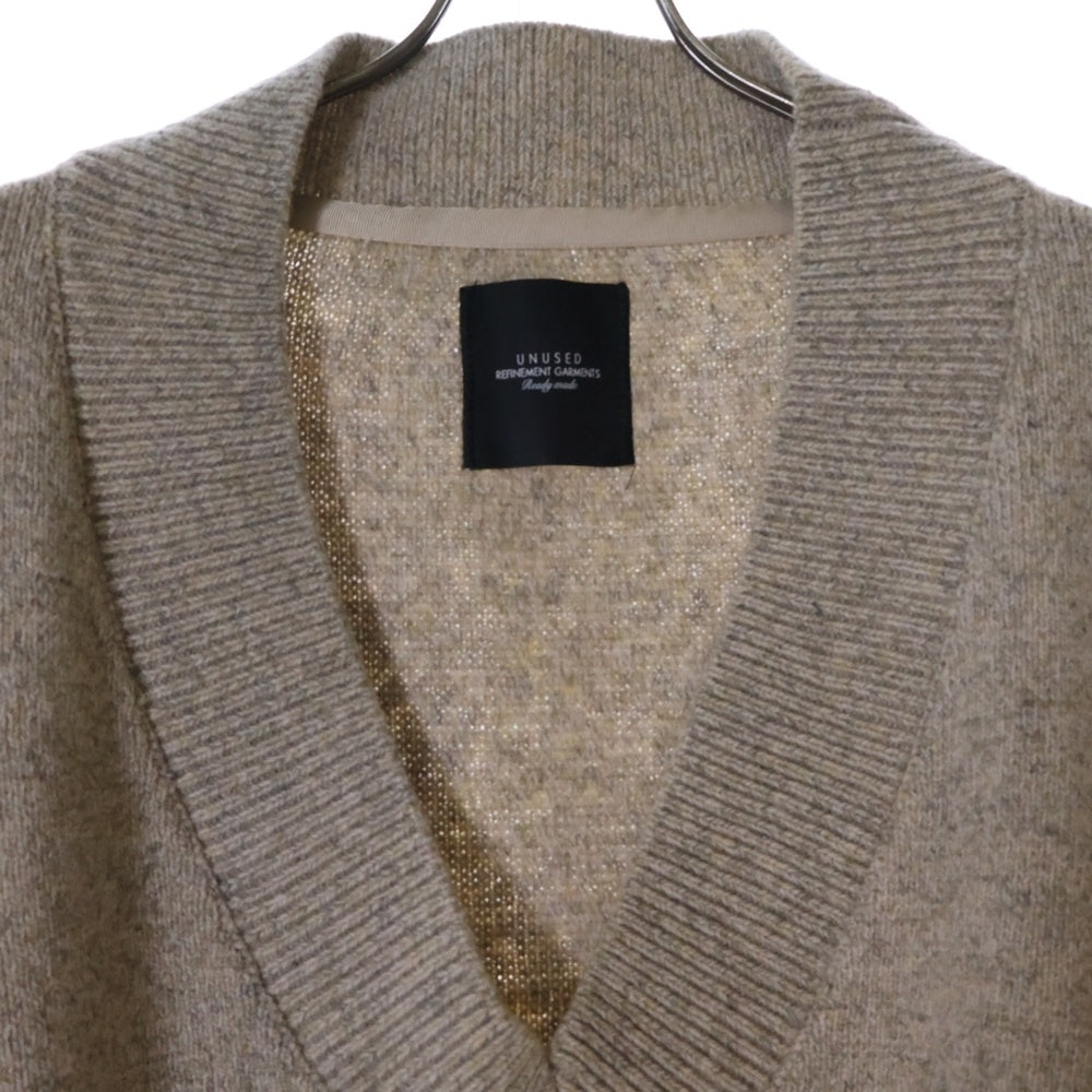 UNUSED(アンユーズド) 18AW US1497 7g v-neck knit LAMPO ZIPPER Vネック ジップ ニットセーター