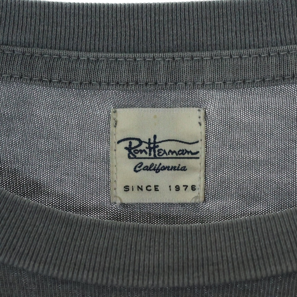 RON HERMAN(ロンハーマン) Pigment Dye Tee 顔料染め オーバーサイズ クルーネック半袖Tシャツカットソー グレー 3520900014