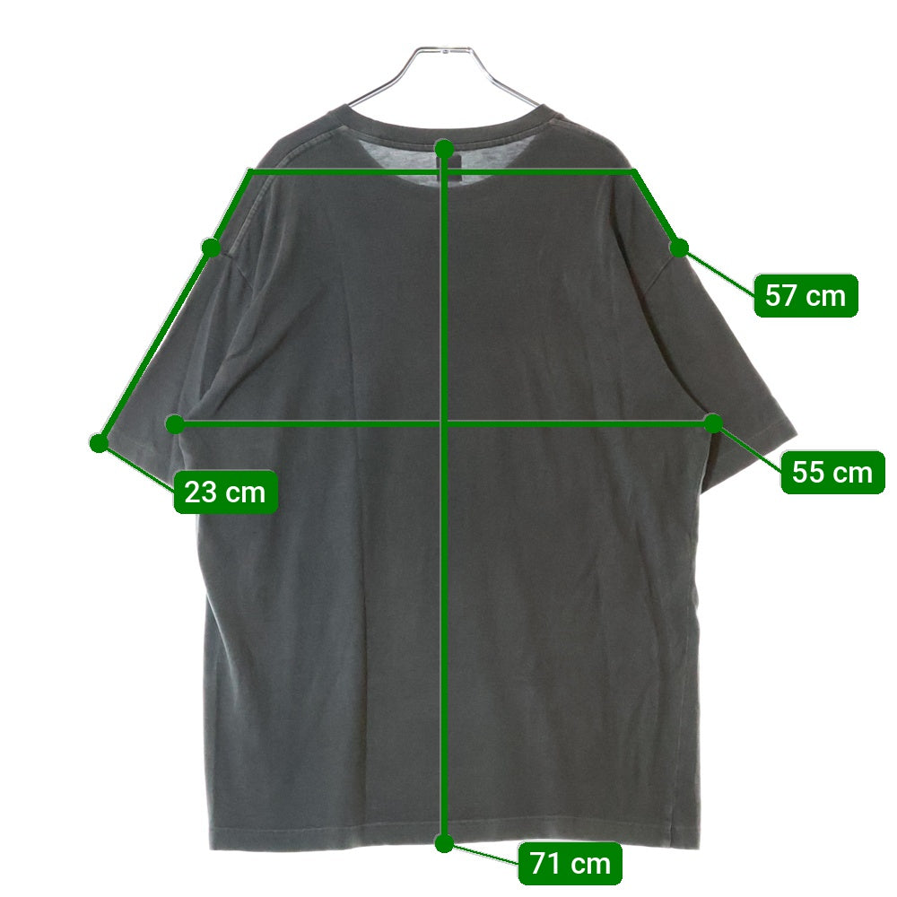 RON HERMAN(ロンハーマン) Pigment Dye Tee 顔料染め オーバーサイズ クルーネック半袖Tシャツカットソー グレー 3520900014