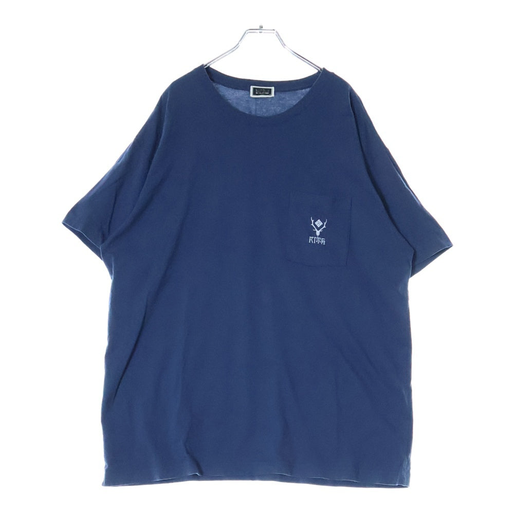 KITH(キス) ×South2 West8 ×Columbia City Pocket Tee サウスツー ウエストエイト コロンビア シティー ポケット クルーネック半袖Tシャツ ネイビー 25-071-060-0012-1-0