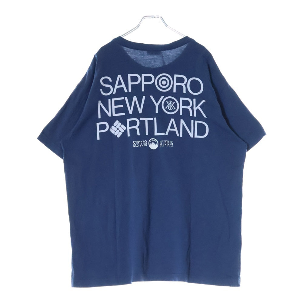 KITH(キス) ×South2 West8 ×Columbia City Pocket Tee サウスツー ウエストエイト コロンビア シティー ポケット クルーネック半袖Tシャツ ネイビー 25-071-060-0012-1-0