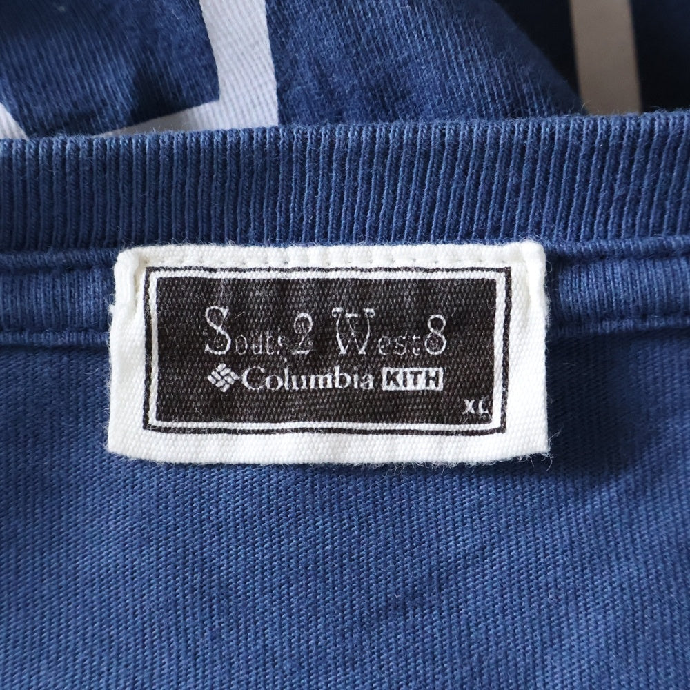 KITH(キス) ×South2 West8 ×Columbia City Pocket Tee サウスツー ウエストエイト コロンビア シティー ポケット クルーネック半袖Tシャツ ネイビー 25-071-060-0012-1-0