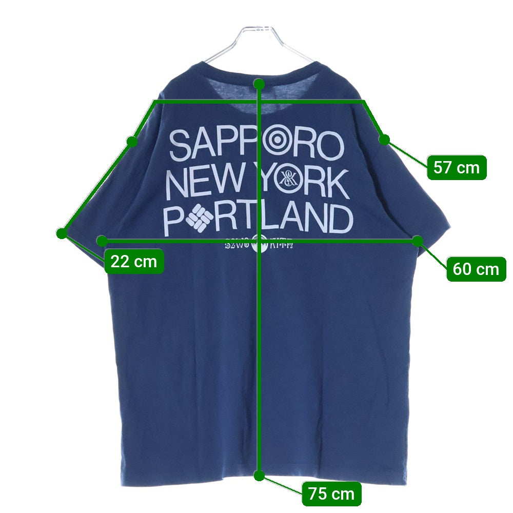 KITH(キス) ×South2 West8 ×Columbia City Pocket Tee サウスツー ウエストエイト コロンビア シティー ポケット クルーネック半袖Tシャツ ネイビー 25-071-060-0012-1-0