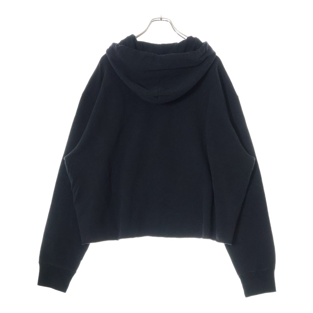 MM6 Maison Margiela(エムエムシックスメゾンマルジェラ) FELPA Year Of The Snake フェルパ フロントナンバーロゴプリント ジップアップパーカー フーディ ブラック S62GU0136 M25014
