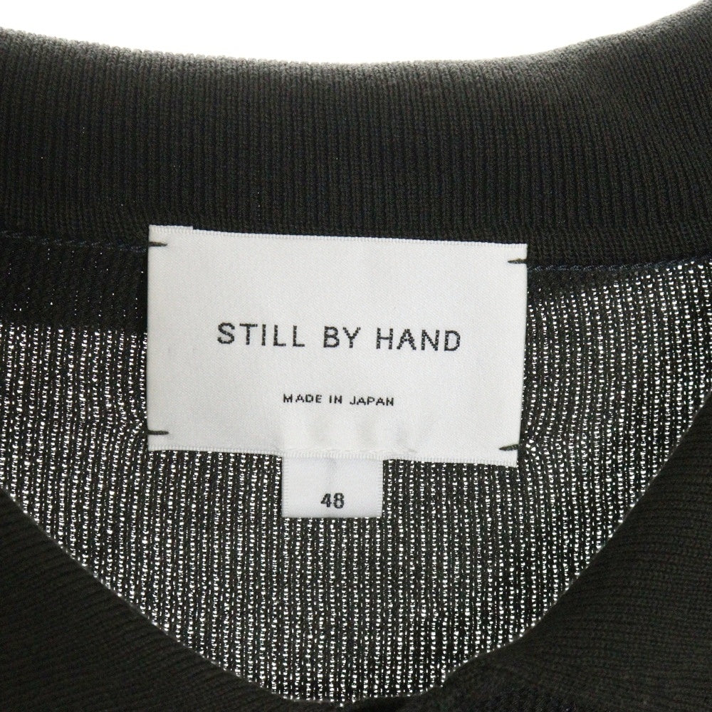 STILL BY HAND(スティルバイハンド) Cotton Polo Shirt コットン シルク混 半袖ポロシャツ カーキ KN01231