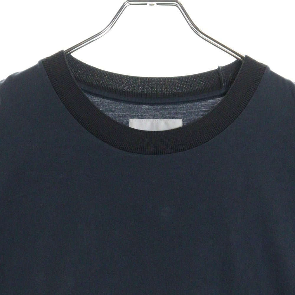 STILL BY HAND(スティルバイハンド) 22SS Cotton Crew Neck Ringer Tee コットン リンガーT クルーネック半袖Tシャツカットソー ネイビー CS05221