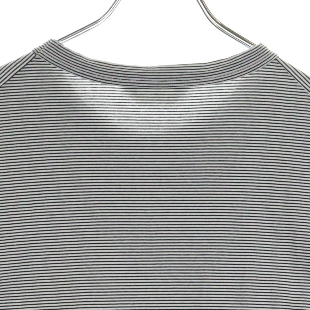 STILL BY HAND(スティルバイハンド) Cotton Crew Neck Border Tee コットン ボーダーデザイン クルーネック半袖tシャツカットソー ホワイト CS04231
