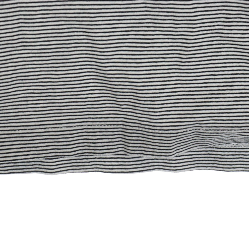 STILL BY HAND(スティルバイハンド) Cotton Crew Neck Border Tee コットン ボーダーデザイン クルーネック半袖tシャツカットソー ホワイト CS04231