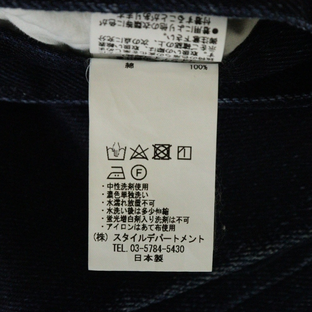 STILL BY HAND(スティルバイハンド) 1tuck Tapered Denim Pants ワンタック テーパードデニムパンツ ジーンズ インディゴ DN0393