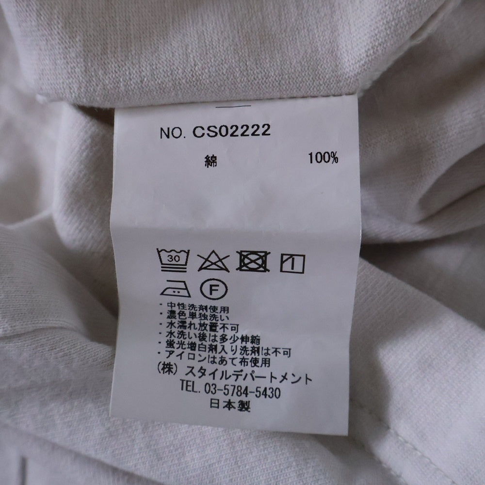 STILL BY HAND(スティルバイハンド) Cotton Crew Neck Short Tee コットン クルーネック半袖Tシャツカットソー グレージュ CS02222