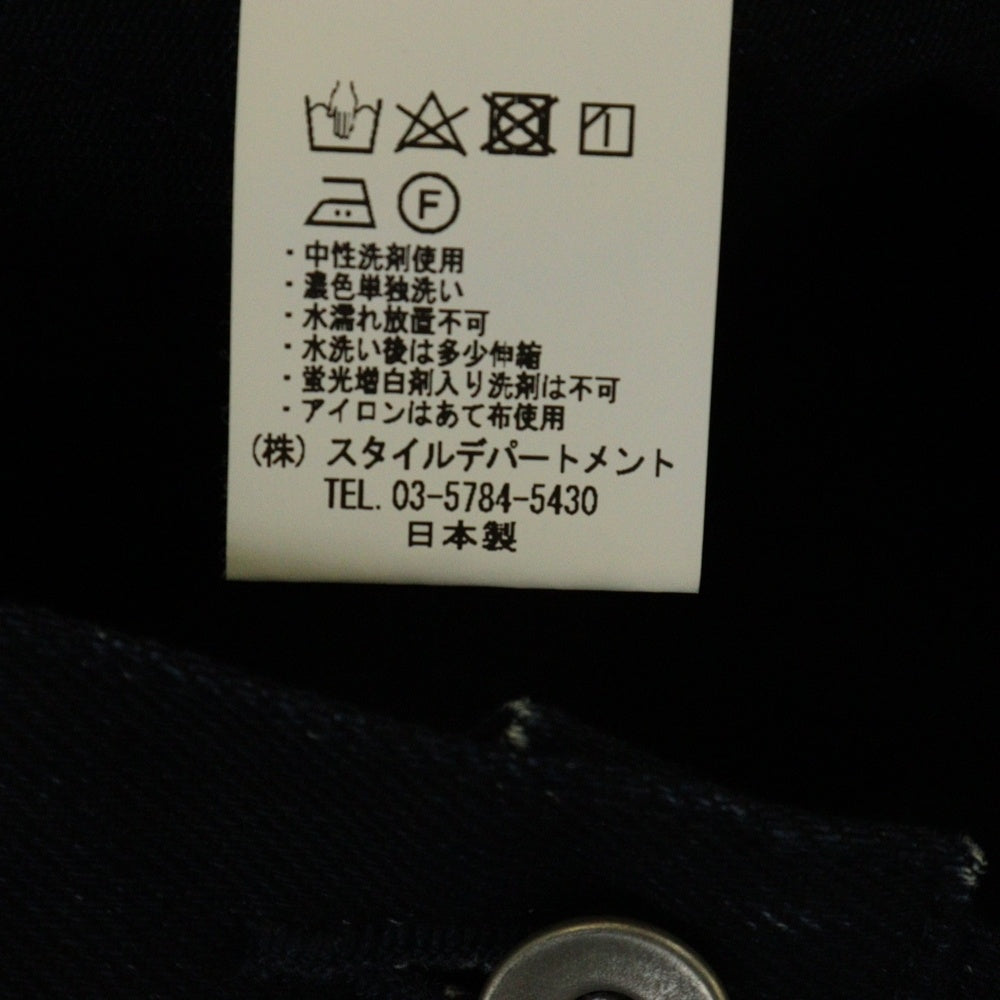 STILL BY HAND(スティルバイハンド) Cotton Denim Jacket コットン デニムジャケット Gジャン ブラック DN0293