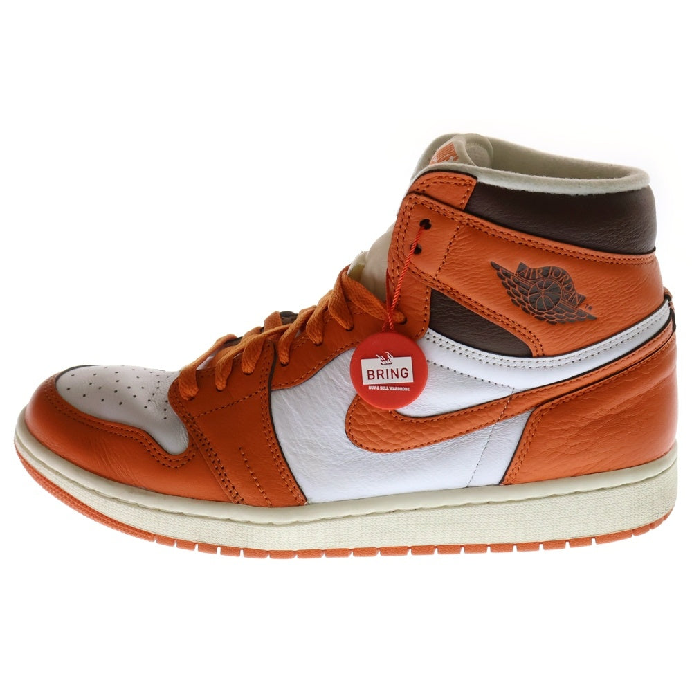 NIKE(ナイキ) WMNS AIR JORDAN 1 RETRO HIGH OG STARFISH DD9369-101 ウィメンズ エア ジョーダン1 レトロ ハイ スターフィッシュ ハイカットスニーカー シューズ オレンジ/ホワイト US11/28cm