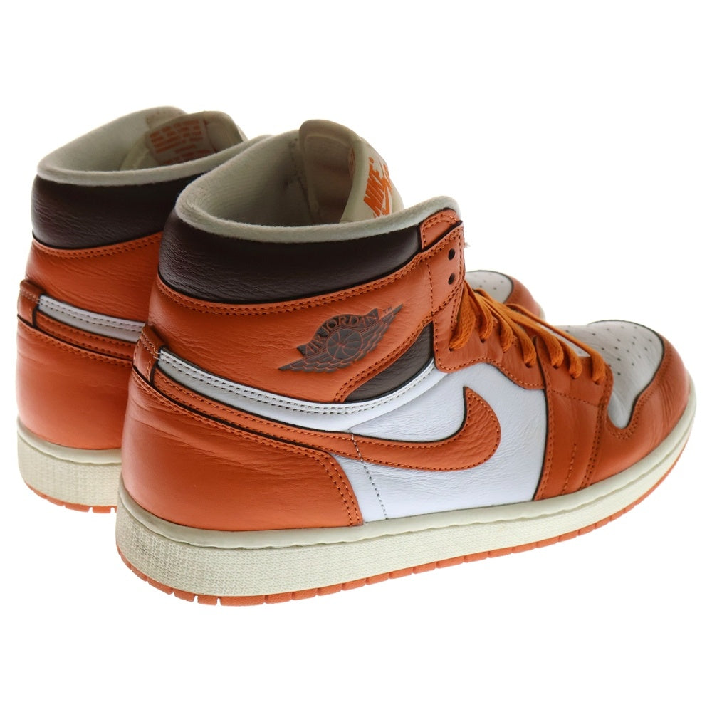 NIKE(ナイキ) WMNS AIR JORDAN 1 RETRO HIGH OG STARFISH DD9369-101 ウィメンズ エア ジョーダン1 レトロ ハイ スターフィッシュ ハイカットスニーカー シューズ オレンジ/ホワイト US11/28cm