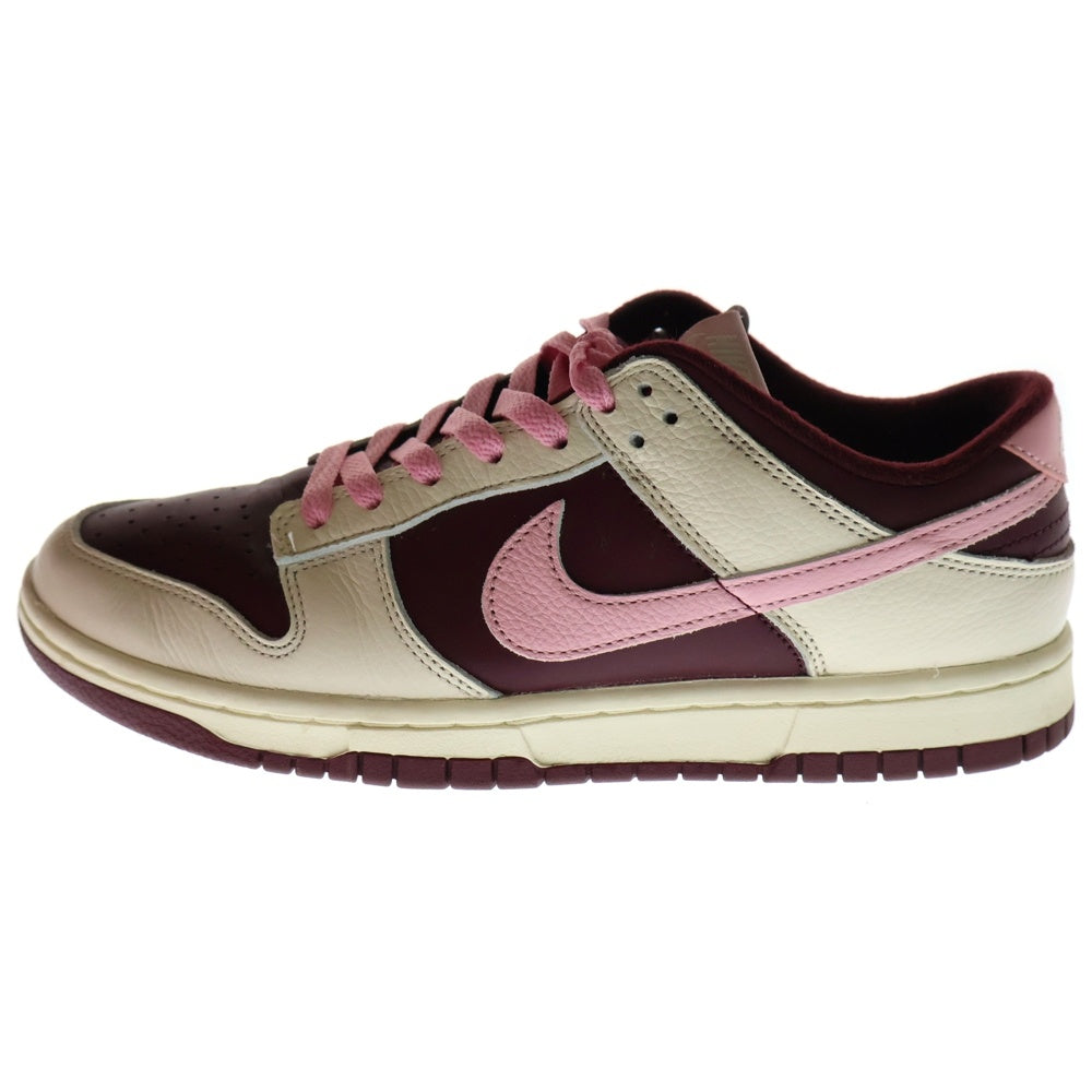 NIKE(ナイキ) DUNK LOW RETRO PRM VALENTINE'S DAY DR9705-100 ダンク バレンタインデー ローカットスニーカー シューズ バーガンディ/ピンク US8.5/26.5cm