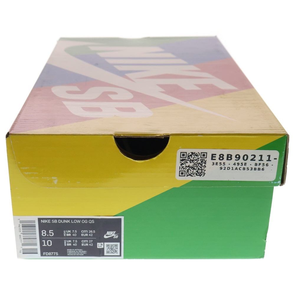 NIKE(ナイキ) ×HUF DUNK LOW New York City FD8775-100 ハフ ダンク ローカットスニーカー シューズ ホワイト/ネイビー US8.5/26.5cm