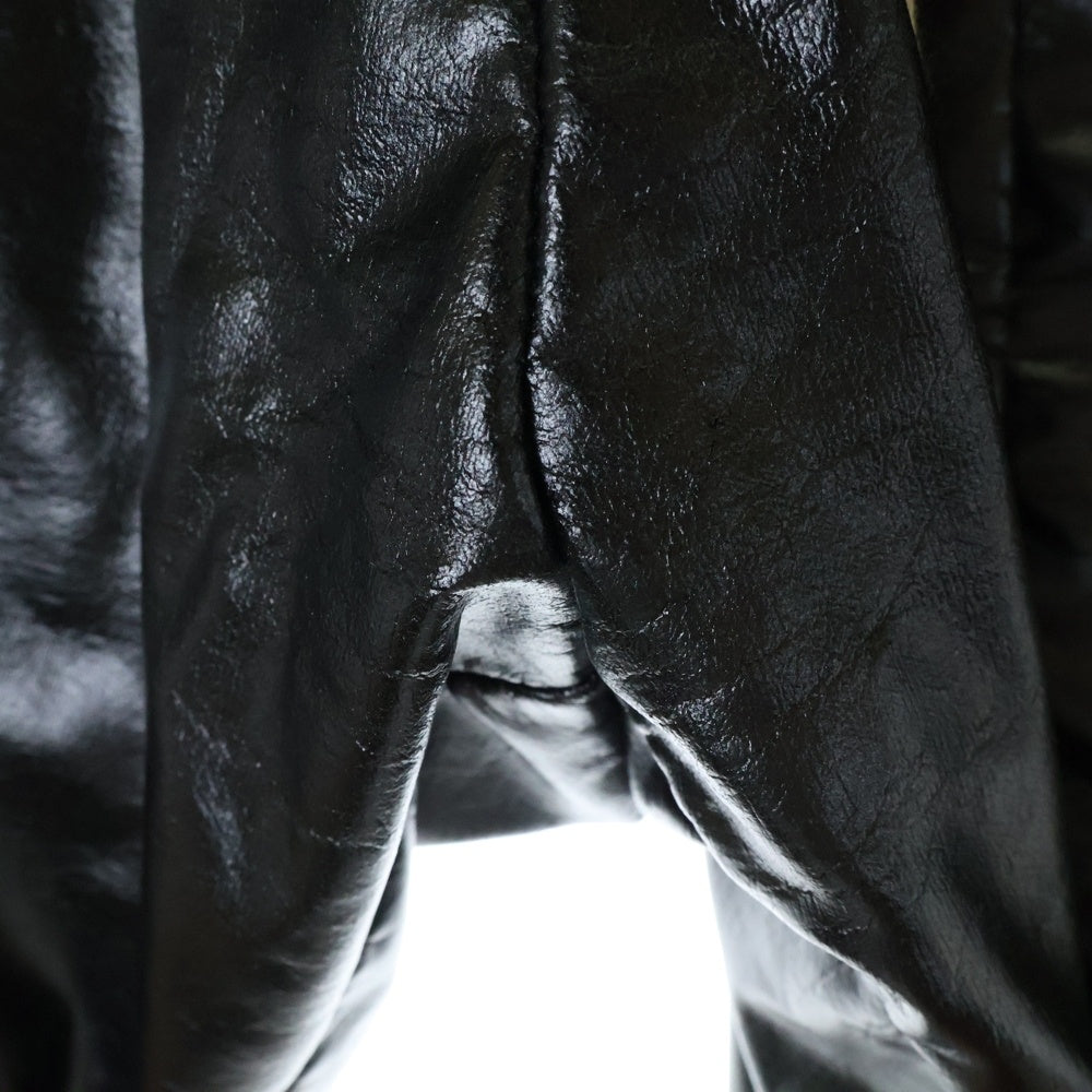 DRKSHDW(ダークシャドウ) Creatch Cargo Drawstring Pants DU02B4376 JRU 0クリーチ カーゴ ドローストリングパンツ フェイクレザー ブラック