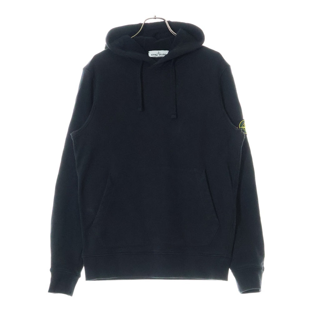 STONE ISLAND(ストーンアイランド) 20AW 袖ロゴワッペン付き プルオーバーパーカー フーディ ブラック 731564120
