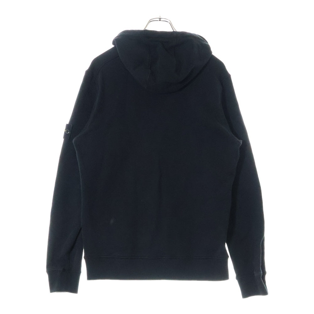 STONE ISLAND(ストーンアイランド) 20AW 袖ロゴワッペン付き プルオーバーパーカー フーディ ブラック 731564120