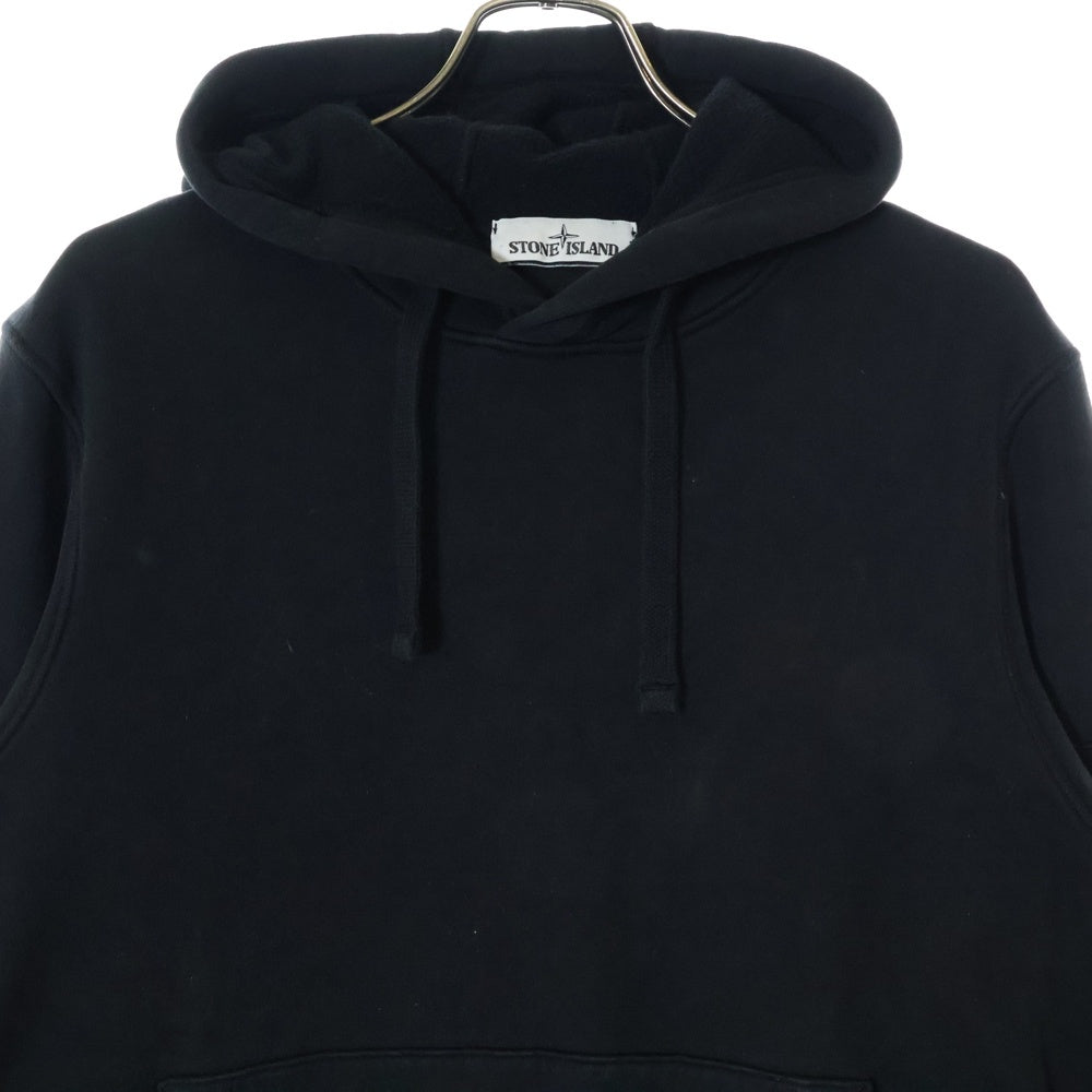 STONE ISLAND(ストーンアイランド) 20AW 袖ロゴワッペン付き プルオーバーパーカー フーディ ブラック 731564120