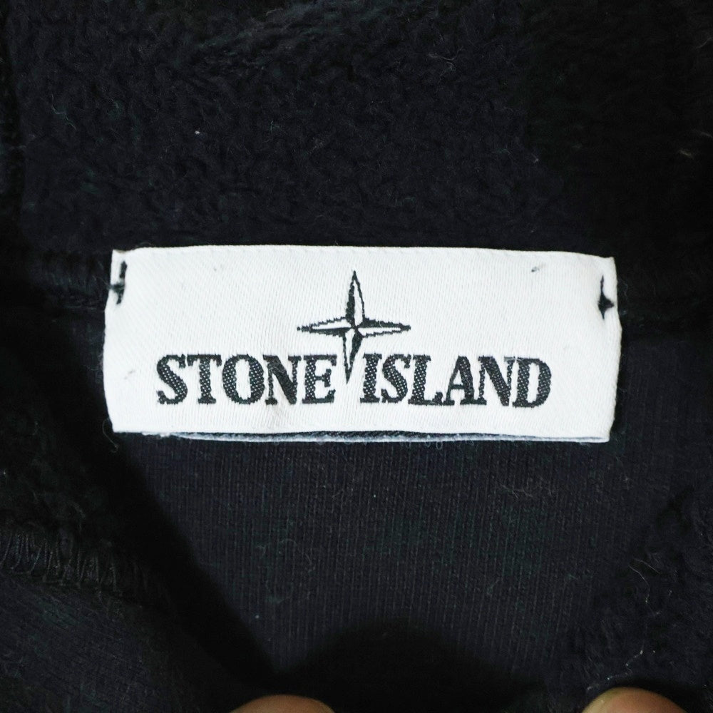 STONE ISLAND(ストーンアイランド) 20AW 袖ロゴワッペン付き プルオーバーパーカー フーディ ブラック 731564120