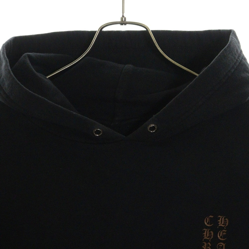 CHROME HEARTS(クロムハーツ) Vertical Logo FUCK YOU Hooded バーティカル ロゴ ファックユー プルオーバーパーカー フーディ ブラック/ブラウン