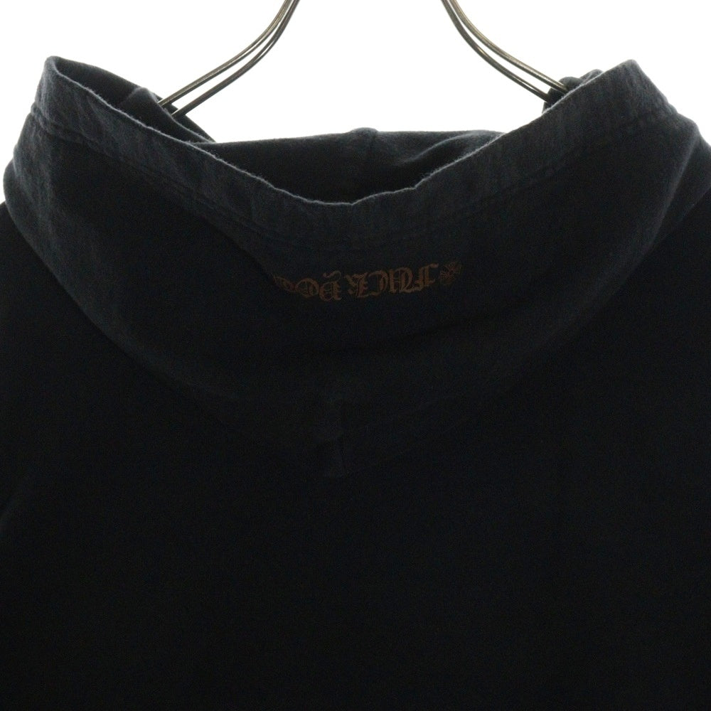 CHROME HEARTS(クロムハーツ) Vertical Logo FUCK YOU Hooded バーティカル ロゴ ファックユー プルオーバーパーカー フーディ ブラック/ブラウン