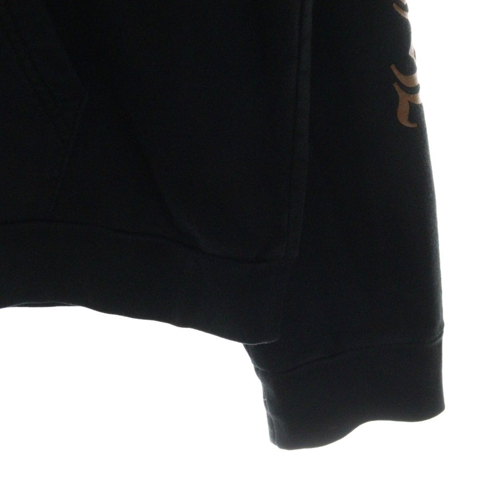CHROME HEARTS(クロムハーツ) Vertical Logo FUCK YOU Hooded バーティカル ロゴ ファックユー プルオーバーパーカー フーディ ブラック/ブラウン