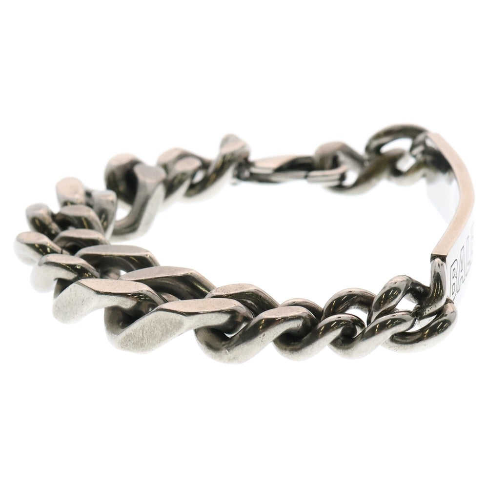 BALENCIAGA(バレンシアガ) Plate Twist Bracelet 787075TZ99I0911 プレート チェーン ブレスレット シルバー
