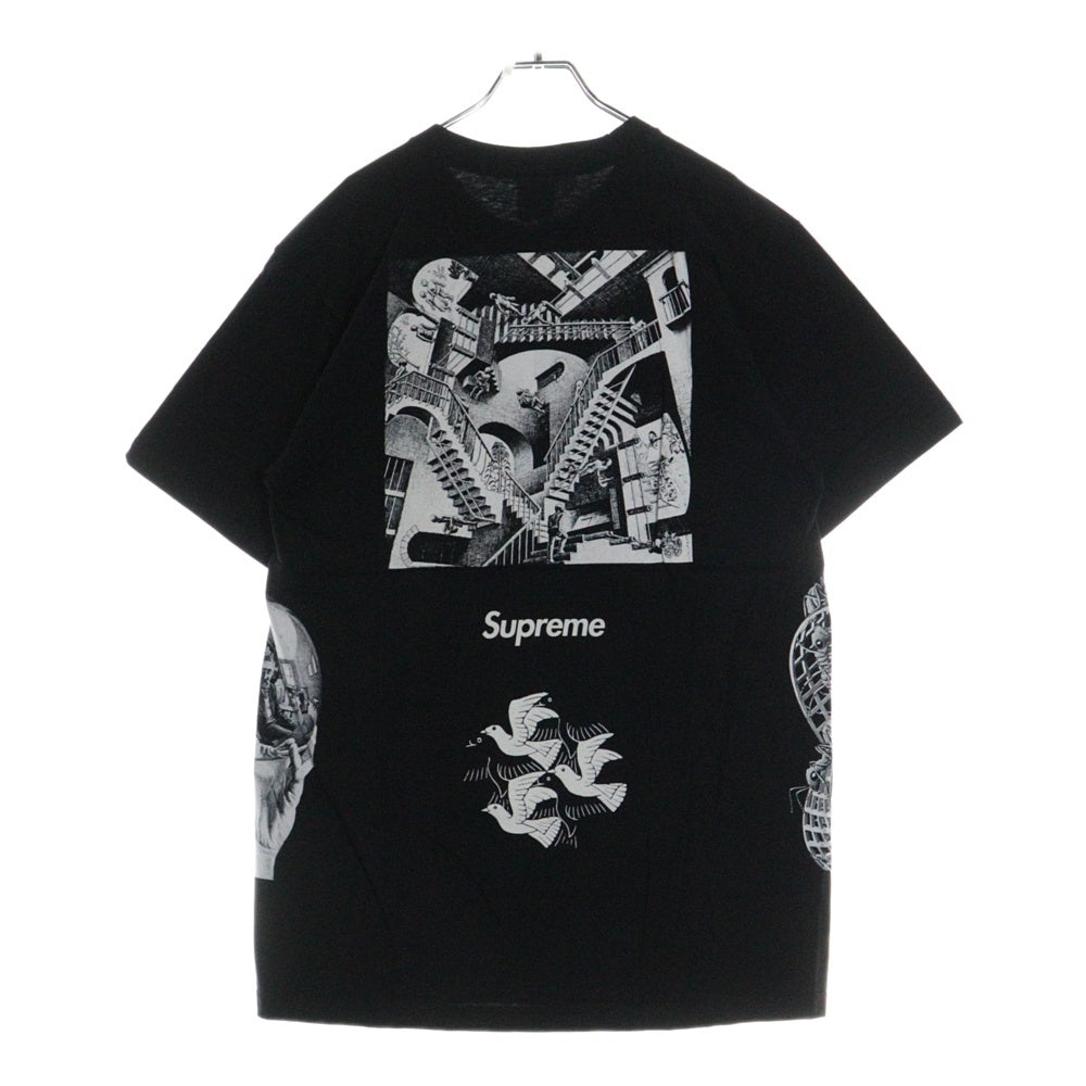 SUPREME(シュプリーム) 17SS M.C.ESCHER Collage Tee エッシャー カレッジプリント半袖カットソー 半袖Tシャツ ブラック