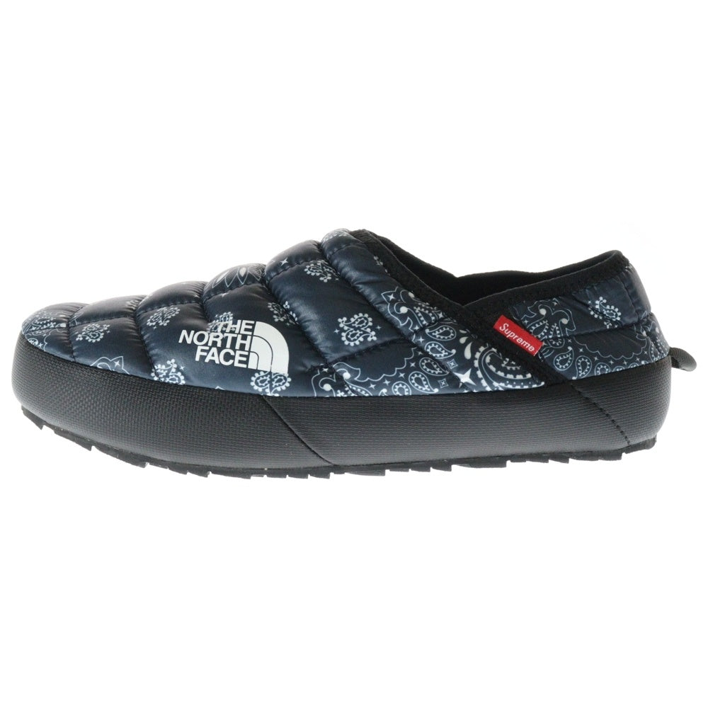 SUPREME(シュプリーム) 14AW ×THE NORTH FACE BANDANA TRACTION MULE NF01470 ノースフェイス バンダナトラクション ミュール スリッポン サンダル ネイビー US9/27cm