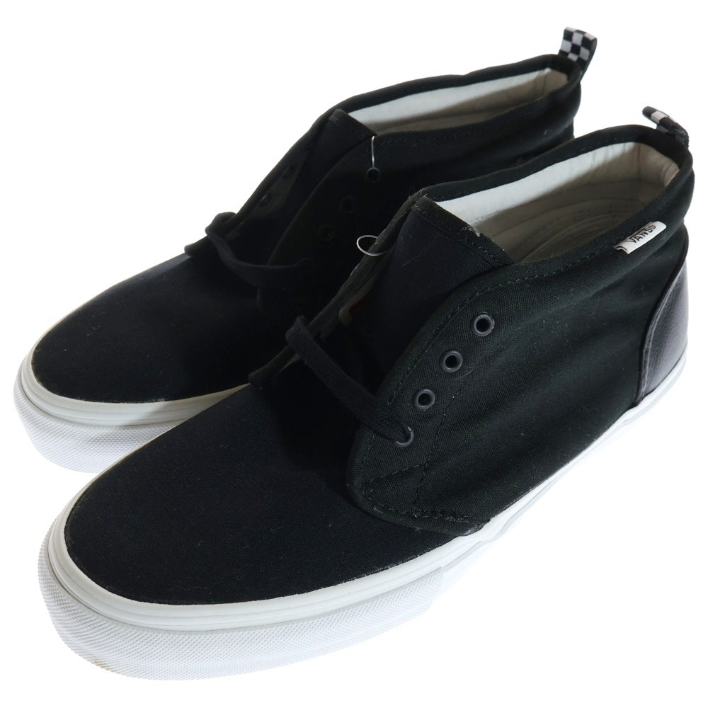 SUPREME(シュプリーム) 11SS ×VANS CANVAS CHUKKA 95 VN-0OIA52A ヴァンズ キャンバスチャッカ ミッドカットスニーカー シューズ ブラック US8.5/26.5cm