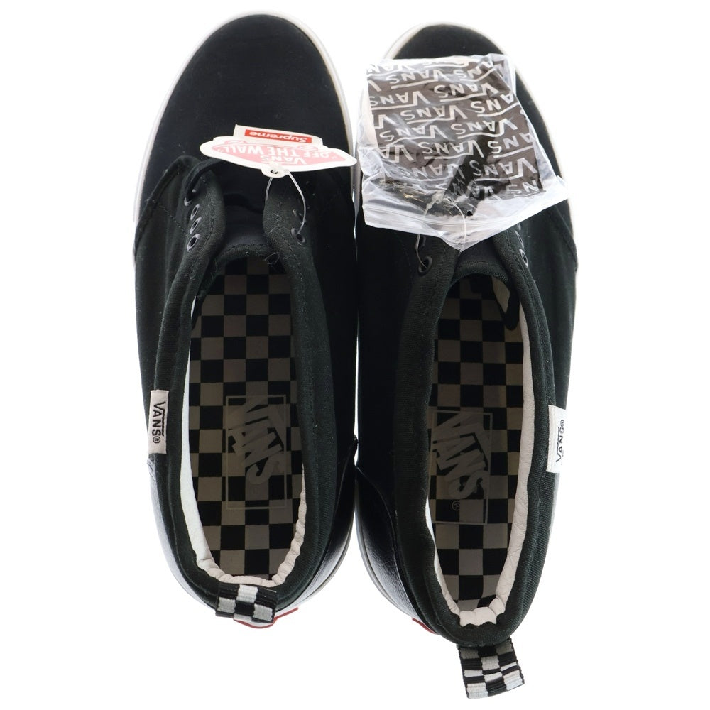 SUPREME(シュプリーム) 11SS ×VANS CANVAS CHUKKA 95 VN-0OIA52A ヴァンズ キャンバスチャッカ ミッドカットスニーカー シューズ ブラック US8.5/26.5cm