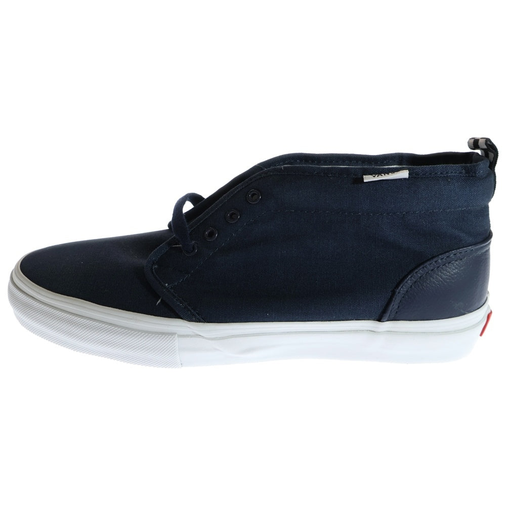 SUPREME(シュプリーム) 11SS ×VANS CANVAS CHUKKA 95 VN-0OIA52D ヴァンズ キャンバスチャッカ ミッドカットスニーカー シューズ ネイビー US8.5/26.5cm