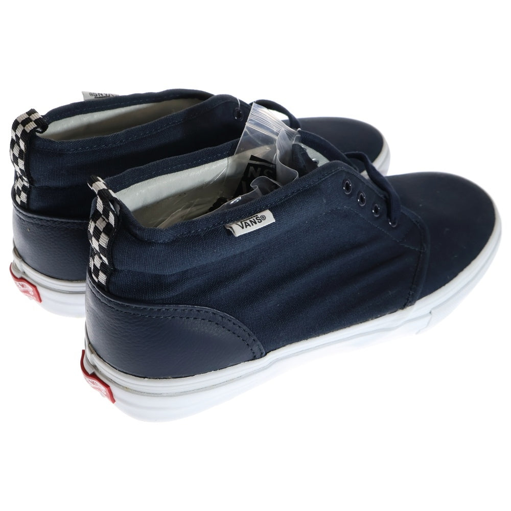 SUPREME(シュプリーム) 11SS ×VANS CANVAS CHUKKA 95 VN-0OIA52D ヴァンズ キャンバスチャッカ ミッドカットスニーカー シューズ ネイビー US8.5/26.5cm
