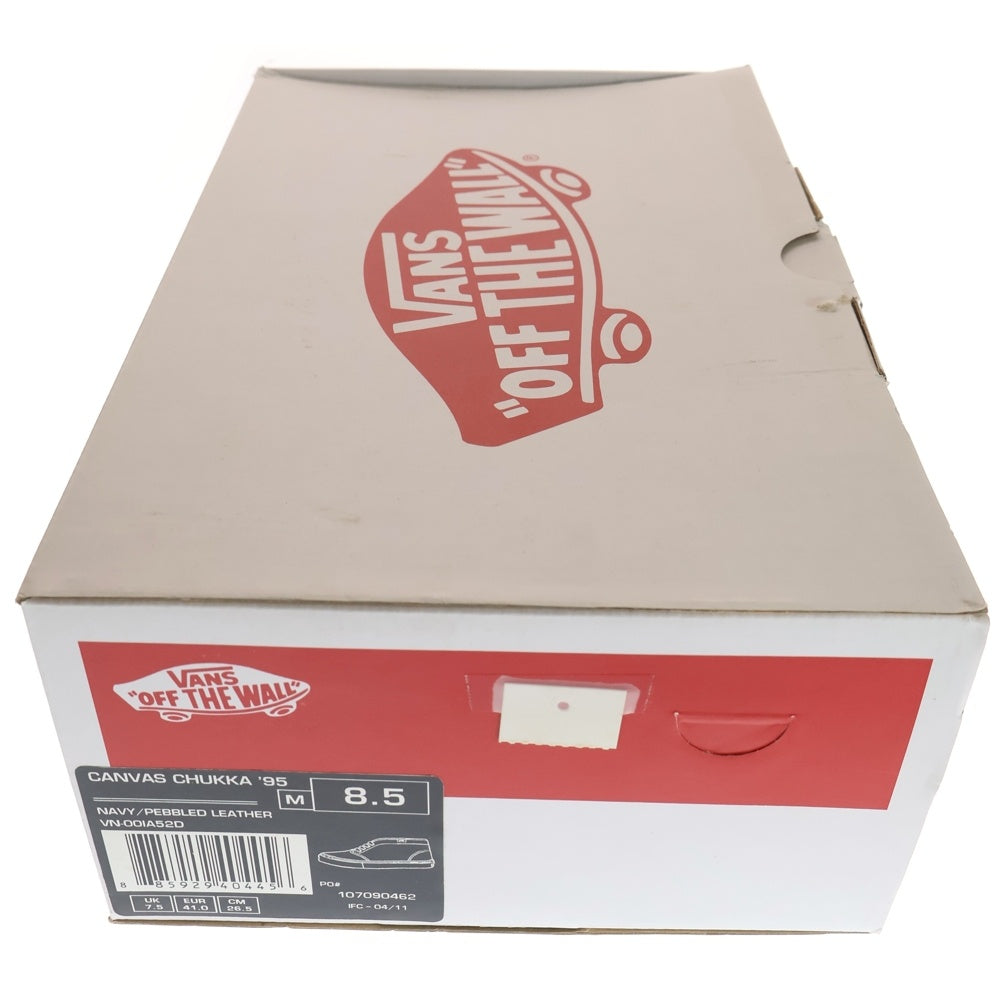 SUPREME(シュプリーム) 11SS ×VANS CANVAS CHUKKA 95 VN-0OIA52D ヴァンズ キャンバスチャッカ ミッドカットスニーカー シューズ ネイビー US8.5/26.5cm