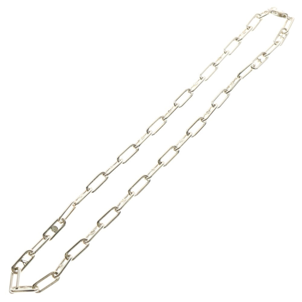 LOUIS VUITTON(ルイヴィトン) スリーク モノグラム ネックレスチェーン シルバー M02488