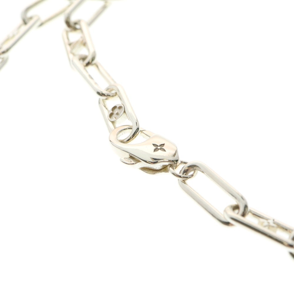 LOUIS VUITTON(ルイヴィトン) スリーク モノグラム ネックレスチェーン シルバー M02488