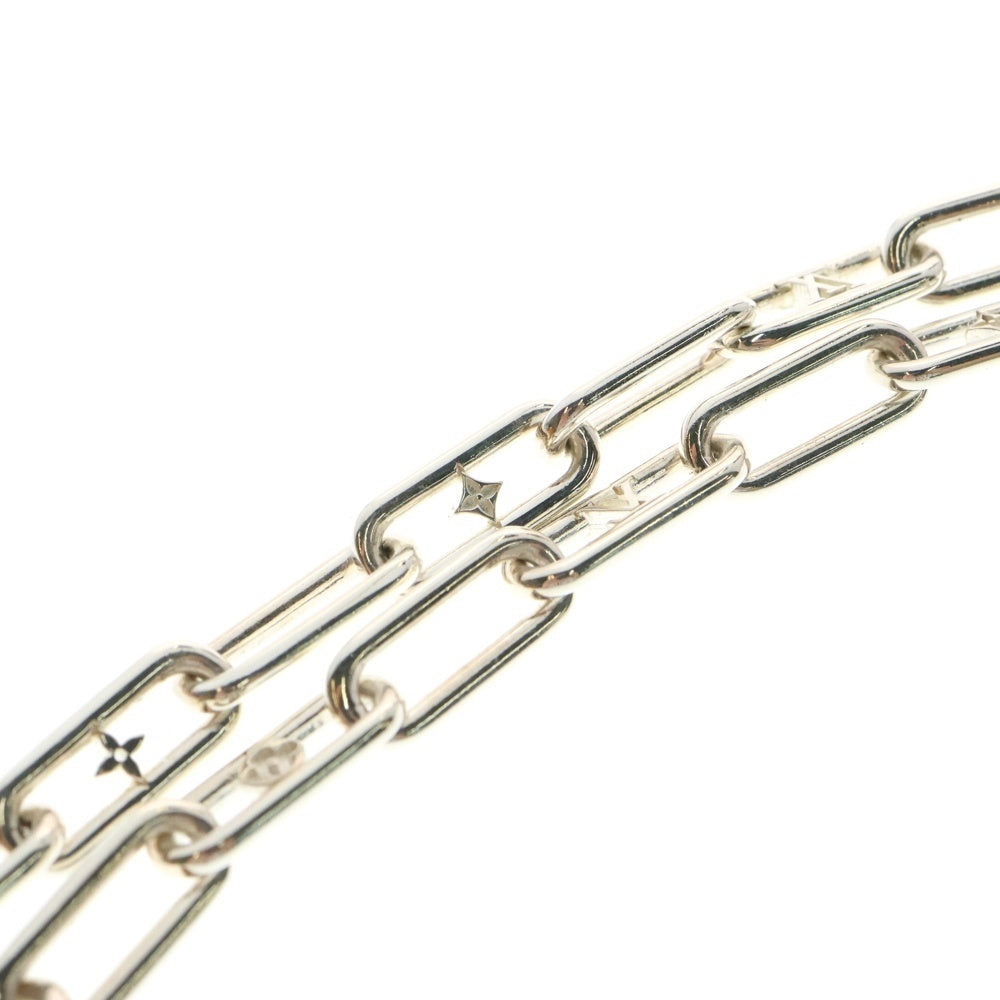 LOUIS VUITTON(ルイヴィトン) スリーク モノグラム ネックレスチェーン シルバー M02488