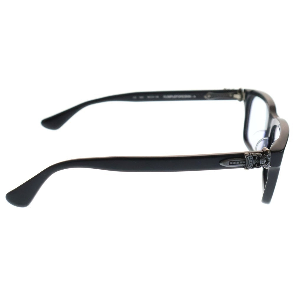 CHROME HEARTS(クロムハーツ) RUMPLEFORESKIN-A ダガー装飾 アイウェア 眼鏡 ブラック