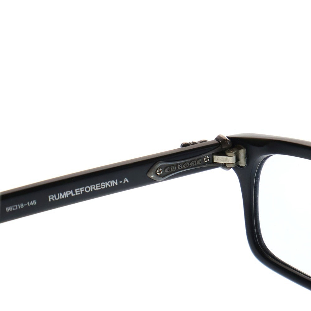 CHROME HEARTS(クロムハーツ) RUMPLEFORESKIN-A ダガー装飾 アイウェア 眼鏡 ブラック