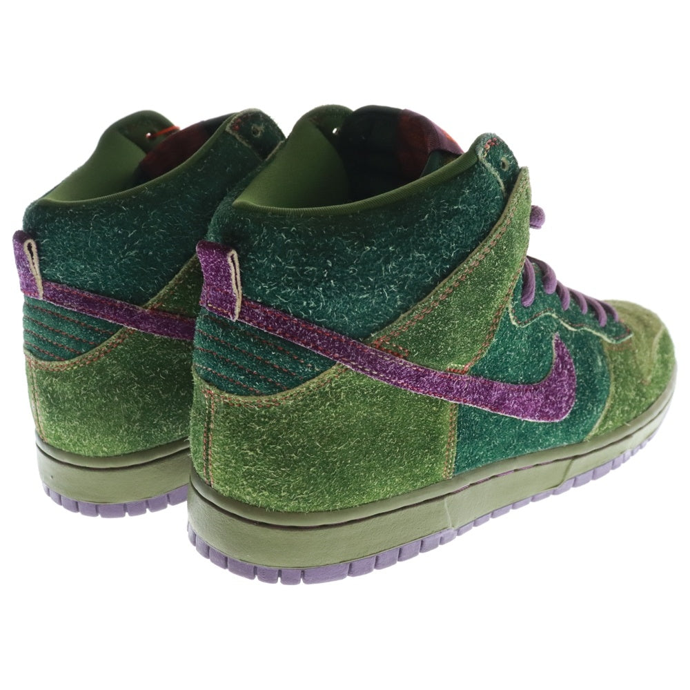 NIKE SB(ナイキエスビー) 【観賞用 2010年製】DUNK HIGH PREMIUM SB SKUNK 420 313171-300 ダンク スカンク ハイカットスニーカー シューズ グリーン US9.5/27.5cm