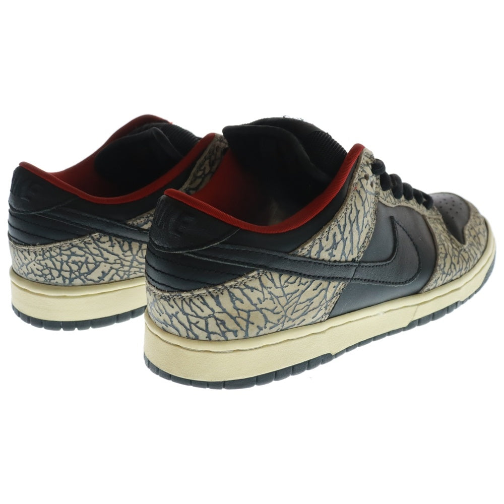 NIKE SB(ナイキエスビー) 【観賞用2002年製】 ×supreme DUNK LOW Black Cement Safari 304292-131 シュプリーム ダンク ブラックセメント サファリ ローカットスニーカー US9/27cm