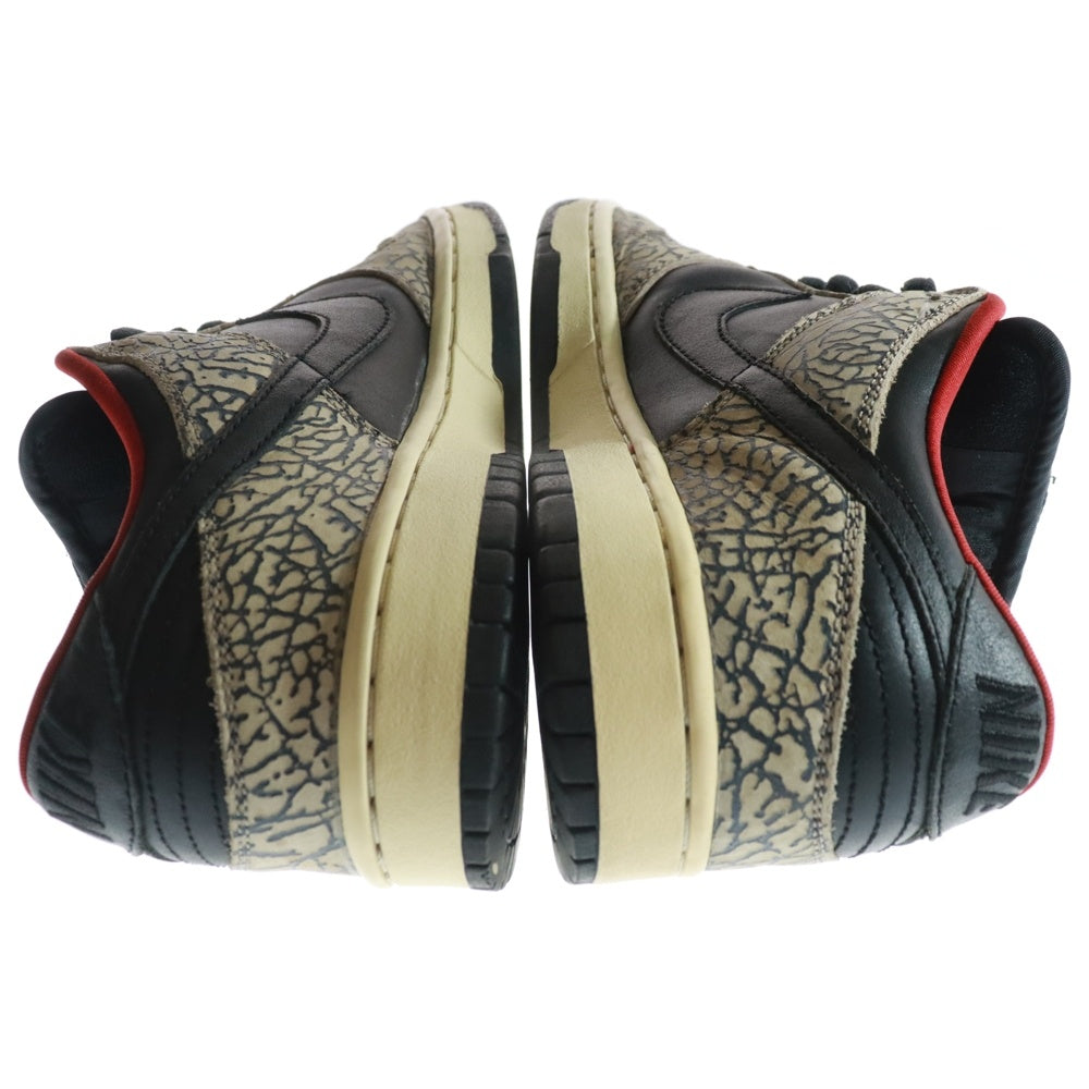NIKE SB(ナイキエスビー) 【観賞用2002年製】 ×supreme DUNK LOW Black Cement Safari 304292-131 シュプリーム ダンク ブラックセメント サファリ ローカットスニーカー US9/27cm