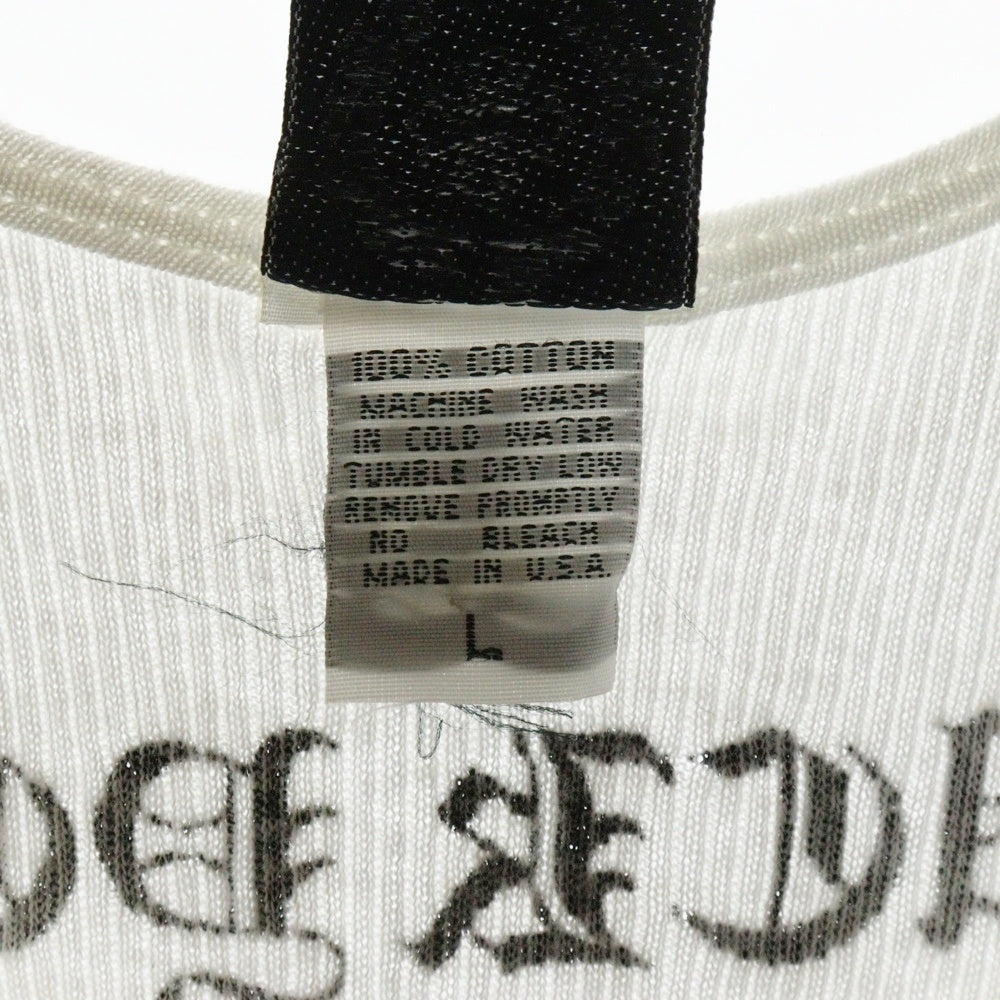 CHROME HEARTS(クロムハーツ) OLD FUCK YOU LOS ANGELES TANK TOP ロサンゼルス限定 オールド ファックユー タンクトップ ノースリーブ ホワイト