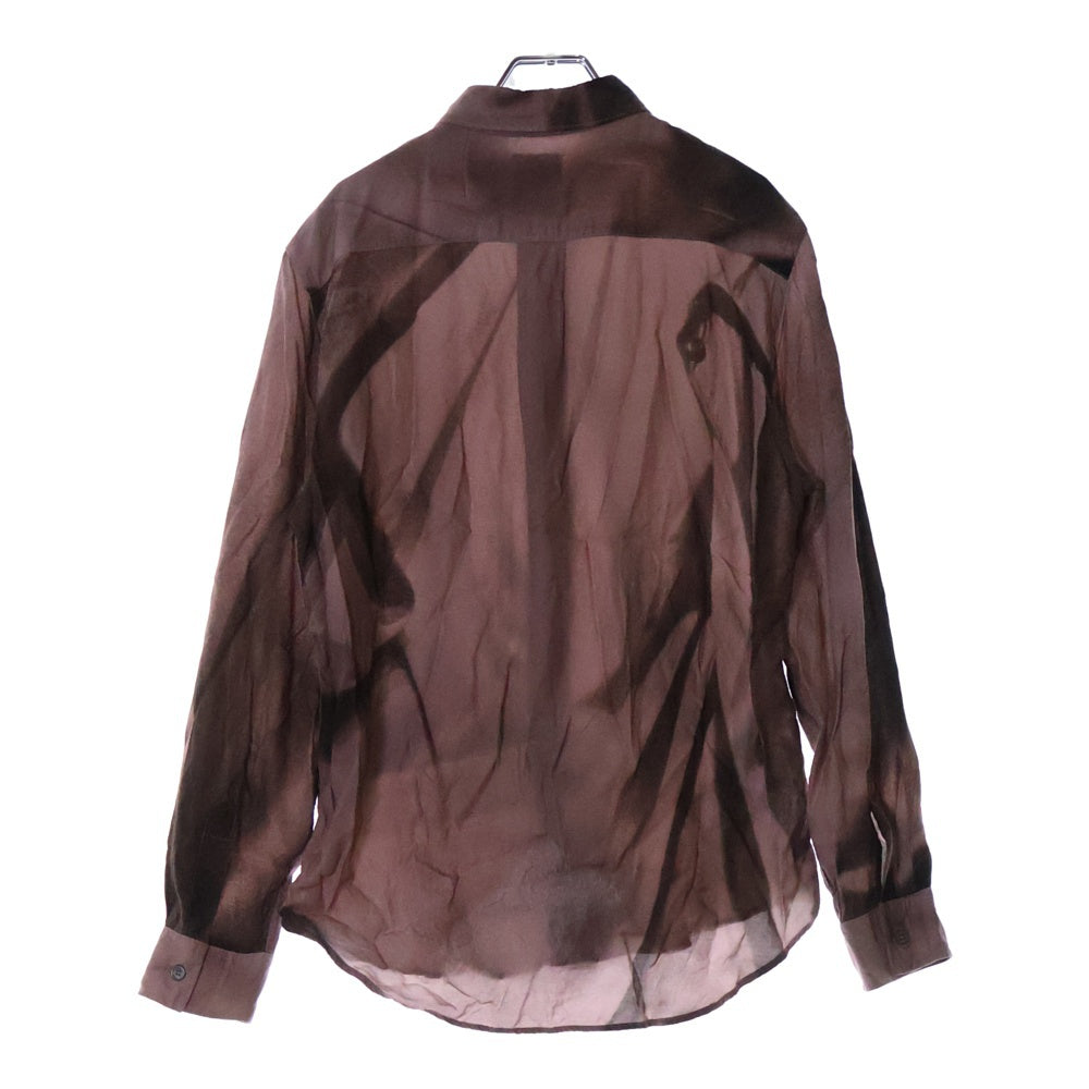Paul Smith(ポールスミス) Trompe L'oeil レーヨン プリント 長袖シャツ レッド 143303